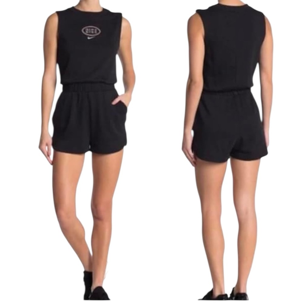 Nike Sportswear Black Varsity One-Piece Romper Size Large NWT - Picture 2 of 16